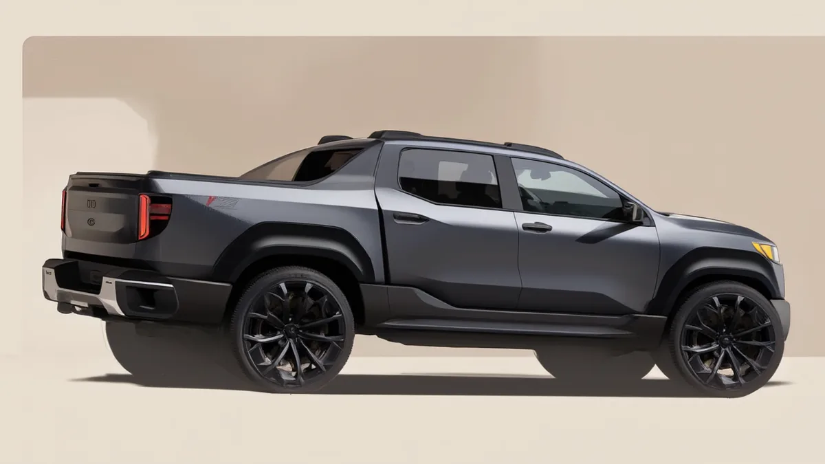 Illustration of a full-size pickup truck